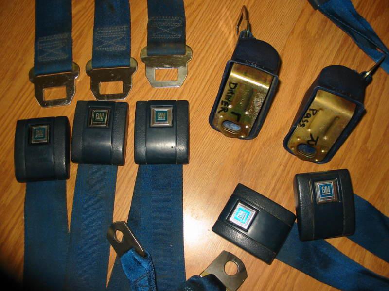GM STANDARD SEAT BELTS FRONT and REAR RETRACTORS and BUCKLESw/ BOOTS, US $200.00, image 3