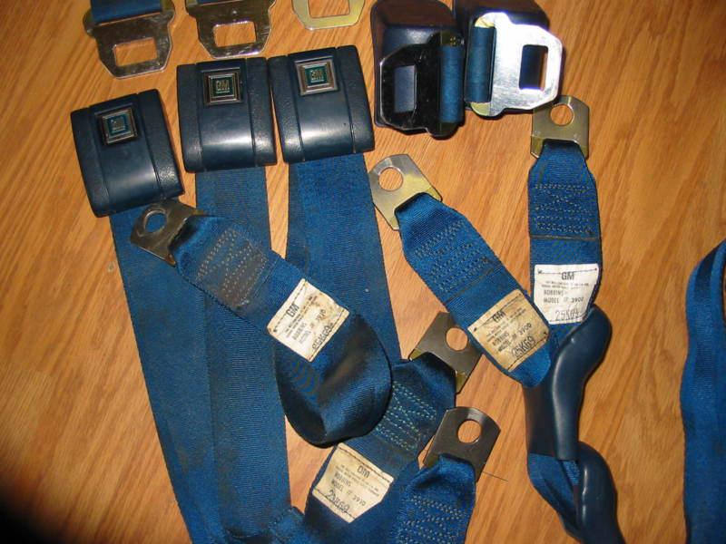GM STANDARD SEAT BELTS FRONT and REAR RETRACTORS and BUCKLESw/ BOOTS, US $200.00, image 5