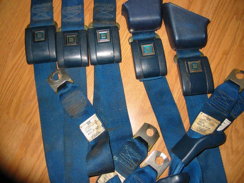 GM STANDARD SEAT BELTS FRONT and REAR RETRACTORS and BUCKLESw/ BOOTS, US $200.00, image 6