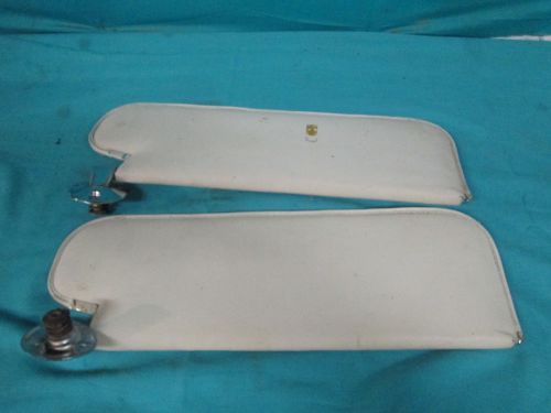 1966-67 nova chevy ii sun visors brackets frames white cream