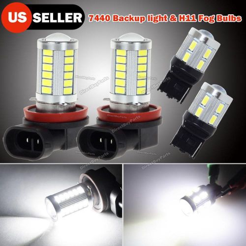 Package h8 h9 fog driving light &amp; 7440 t20 w21w reverse lamps for honda civic