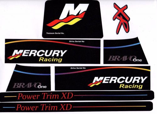 Mercruiser the new 2016 bravo one racing   decals w/gray rams sticker set