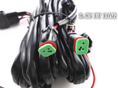 Led light off road bar wiring 14v 60a relay 30a fuse on-off switch dual dt