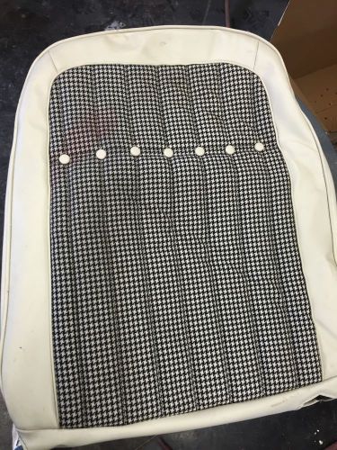 1969 camaro deluxe white houndstooth drivers seat &#034;back&#034;cover