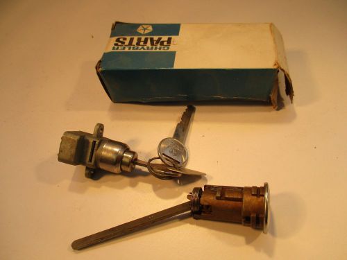 Nos 1968 plymouth fury &amp; sport fury glove box &amp; deck trunk lid lock 68