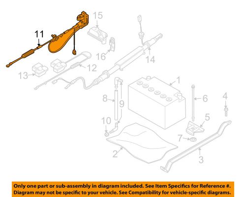 Bmw oem 08-14 x6 battery-negative cable 12427603567