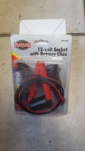 Roadpro 12-volt socke with battery clips