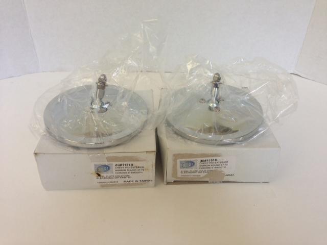 *new* pair 47-72 chevy/gmc truck door mirror ext rnd chrome 
