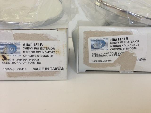 *NEW* PAIR 47-72 CHEVY/GMC TRUCK DOOR MIRROR EXT RND CHROME , US $43.00, image 3