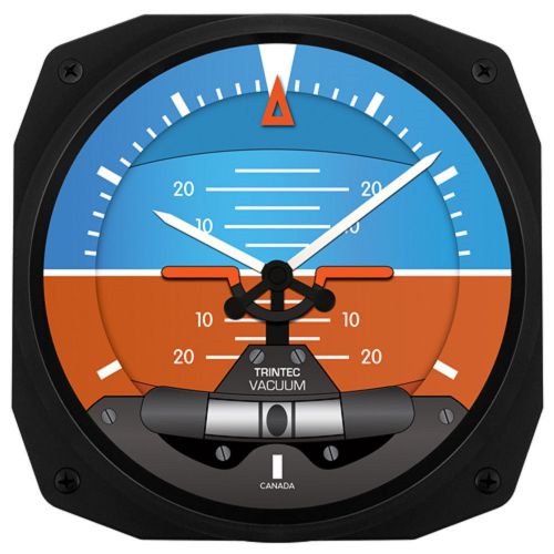 New trintec 10&#034; artificial horizon aviation instrument clock aviator