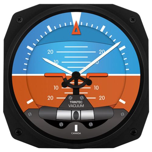 New trintec 10" artificial horizon aviation instrument clock aviator