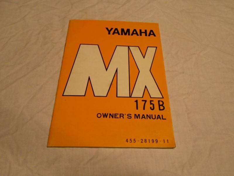 1974 yamaha mx 175b owner's manual