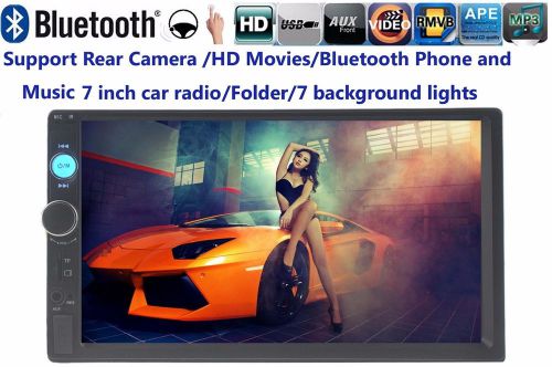 Head unit 7'' touch screen usb/aux/remote car setero radio mp3 player bluetooth