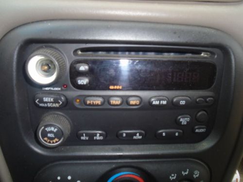 Audio equipment am-mono-fm-stereo-cd player opt u1p fits 01 alero 133095