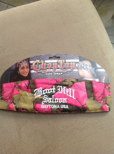 Chop top pink hunting camp camo doo wrap casual head wrap biker (daytona)
