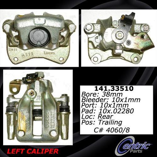 Find CENTRIC 141.33510 Rear Brake CaliperPremium SemiLoaded Caliper