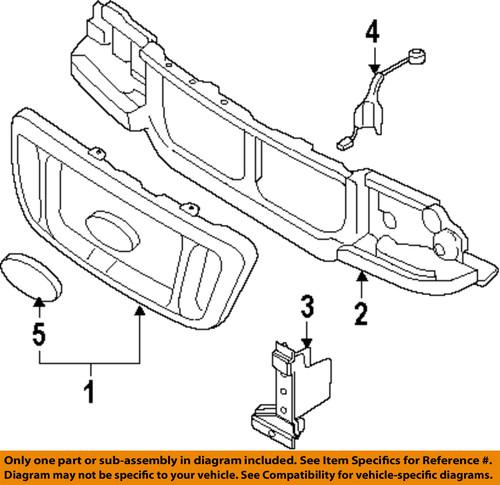 Ford oem 6l5z8a284a grille-front panel