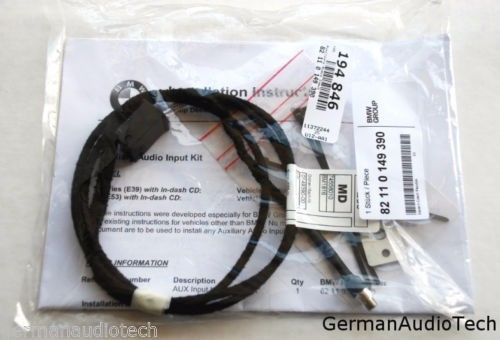 Bmw e39 e53 x5 cd player radio mp3 aux auxiliary input adapter kit ipod iphone