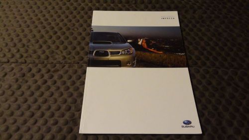 Subaru legacy brochure 2006 2.5i, outback, wrx, sti