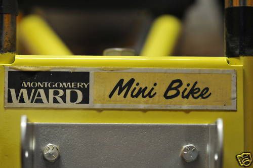 Minibike mini bike decals wards sticker smaller decal