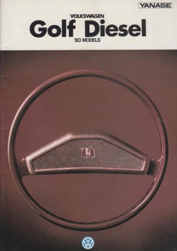 Volkswagen vw golf diesel 1980 golf i japanese brochure prospekt catalogue