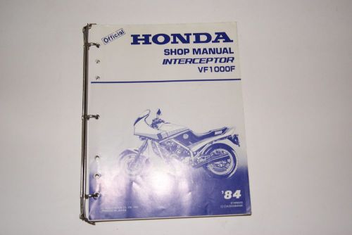 Honda motorcyle manaul 84 interceptor vf1000f