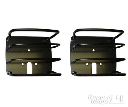 Tail light guard-euro guard kit rugged ridge 11226.01 fits 87-95 jeep wrangler