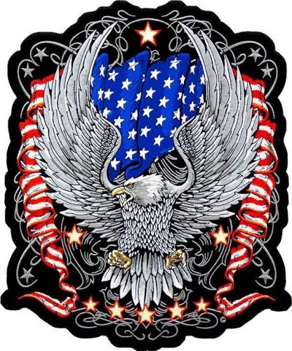 Embroidered patch **  in god we eagle patch, patriotic american patches