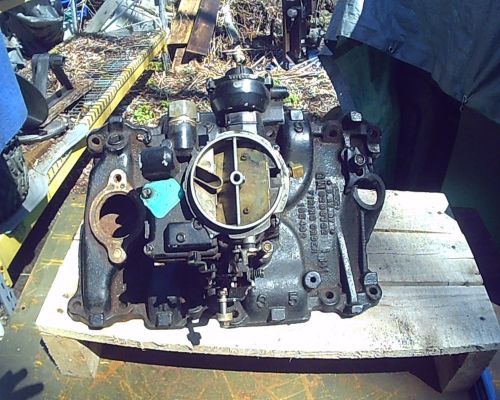 Mercruiser 4.3 v6 gm manifold with 2 barrel carb - oem -