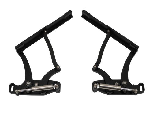 1967 1968 1969 camaro billet hood hinges black with shocks. made in u.s.a.