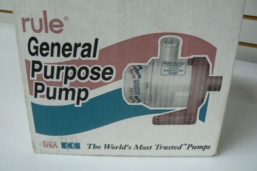 Rule general purpose pump 17a 3800gph 12v 1-1/2&#034; inlet &amp; outlet
