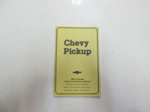 1983 chevrolet chevy pickup truck owners &amp; drivers manual