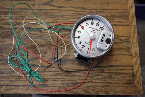 Autometer tachometer 0-10,000 sport comp silver 5&#034;