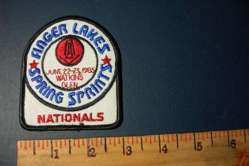 1985 spring sprints finger lakes watkins glen  vintage embroidered patch