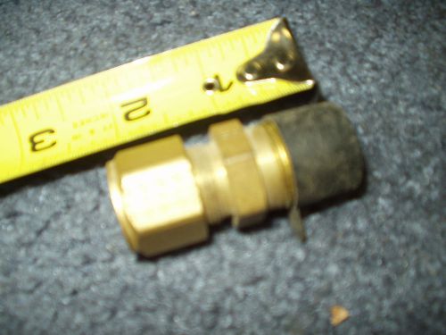 Parker 1/2&#034; npt to 3/8&#034; compression fitting brass