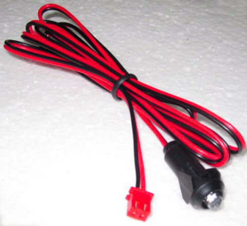 Super bright blue led 3 volt with 47" leads and plug fits various car  alarms