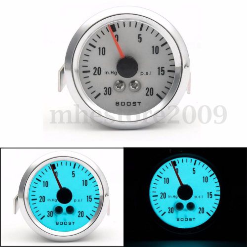 2&#039;&#039;/52mm chrome led car auto universal pointer turbo boost gauge meter 0-20 psi