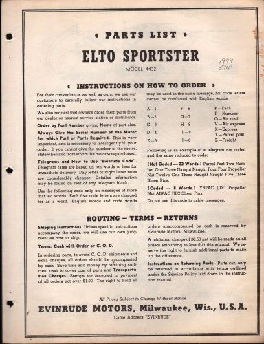 1950 elto sportster outboard motor model 4432  parts manual (045)