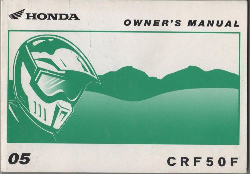 2005  honda motorcycle  crf50f  owners manual (058)