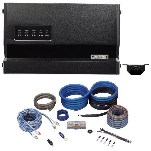 Mb quart za1-1500.1 1500w rms z-line series class d mono car amplifier + amp kit