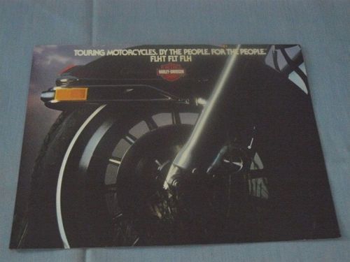 Vintage 1982 original harley davidson touring motorcycles sales brochure