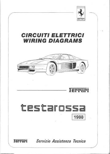 Ferrari wiring diagrams testarossa 1988 usa