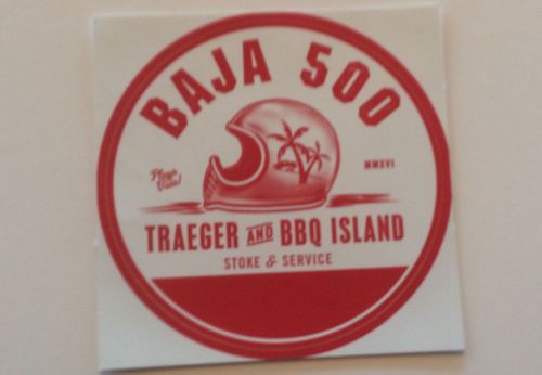 Off road racing baja 500 traeger and bbq island decal sticker