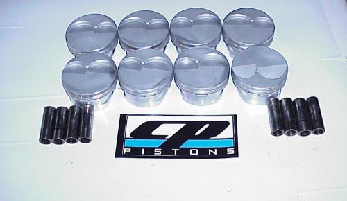 Cp gas ported sb 18° chevy pistons &amp; 8  .927  pins 4.150" bore 1.062" ch mh