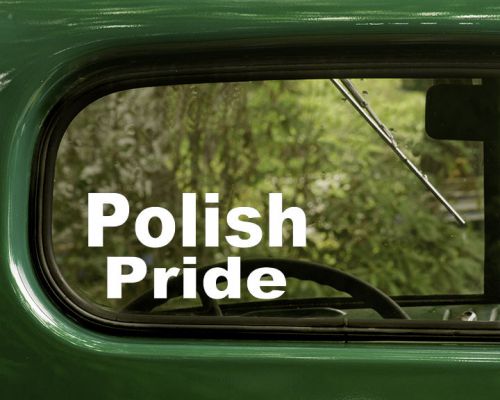 Polish decal sticker (2)  car, truck, laptops