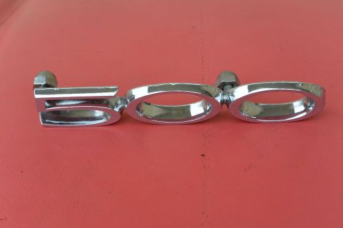 1960 ford fairlane 500 nos fuel gas filler door emblem / script / ornament