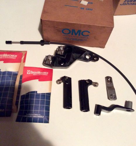 New oem omc johnson evinrude remote control adapter kit 6hp - 8hp 431840 174380