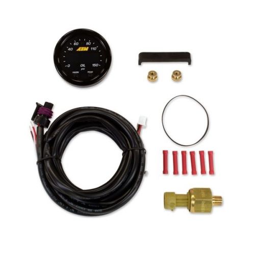 Aem x-series digital oil pressure display gauge kit 30-0307 150psi/10.0bar