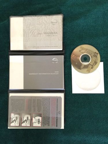 2002 nissan maxima manual, warranty, service guide, case and service manual dvdr