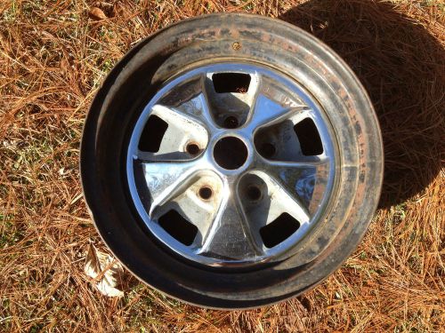 1968 1967 cougar 14 &#034; style steel wheel 4.5 inch  #2 scta racer ratrod hotrod 32